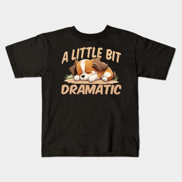 A Little Bit Dramatic Kids T-Shirt by SergioCoelho_Arts